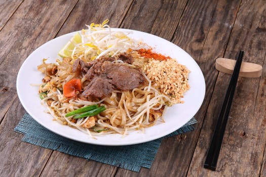 Pad Thai: Recept a Příběh Oblíbeného Thajského Pokrmu